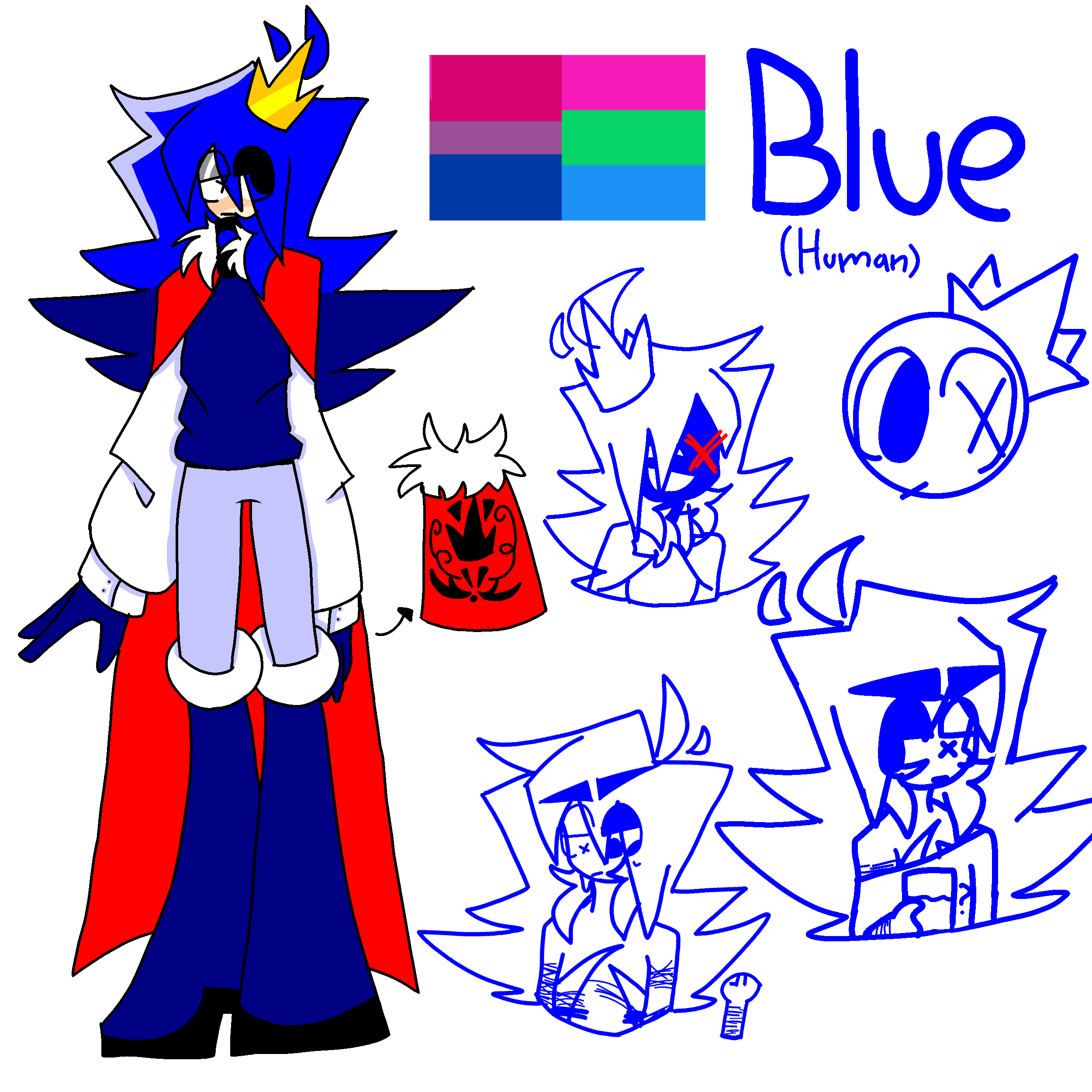 Blue Raspberry Humanized Blue Human by Hofy1234 on DeviantArt