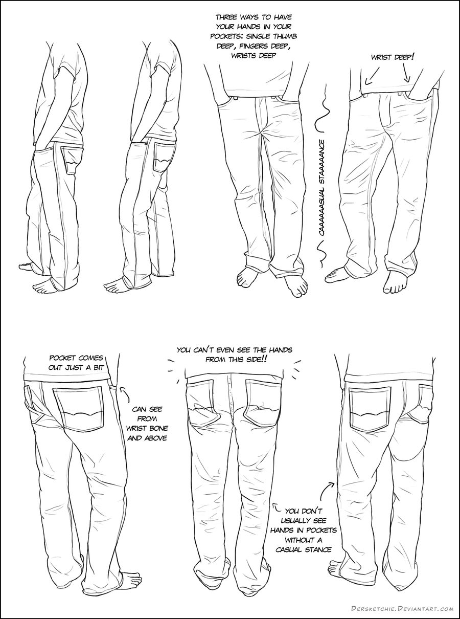 Hands in Pockets by DerSketchie on DeviantArt