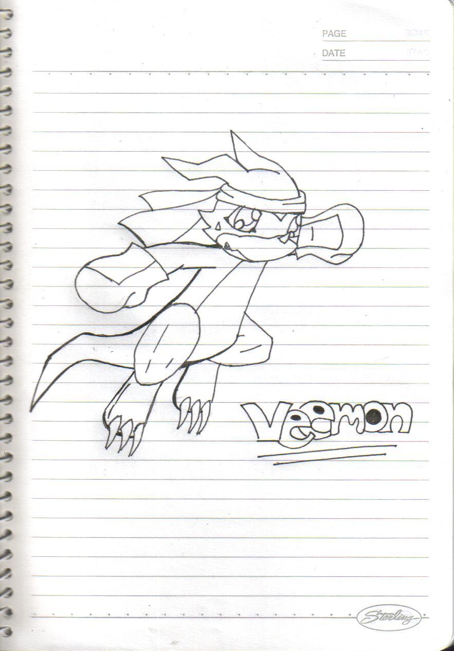 Veemon non-colored