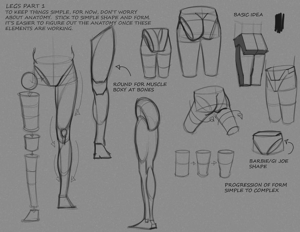 Simple Comic Leg Simple Leg Notes P1 by FUNKYMONKEY1945 on DeviantArt