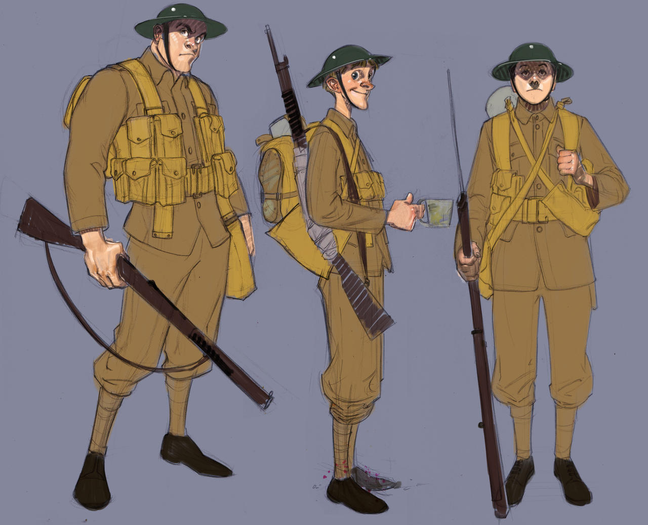 Ww1 Deviantart ww1 Character doodles by FUNKYMONKEY1945 on DeviantArt