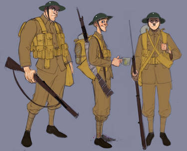ww1 Character doodles