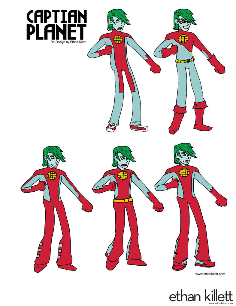 Captain Planet Redesign by ekillett on DeviantArt