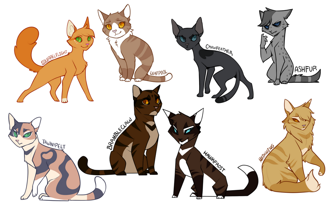 Even More Warrior Cats Design by DrakynWyrm on DeviantArt