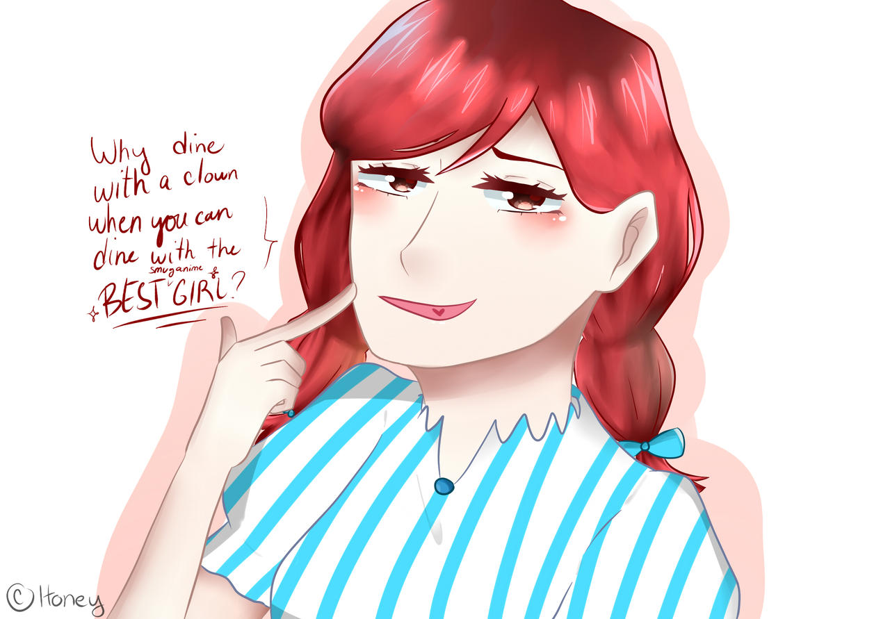 Anime girl wendys Why is. 