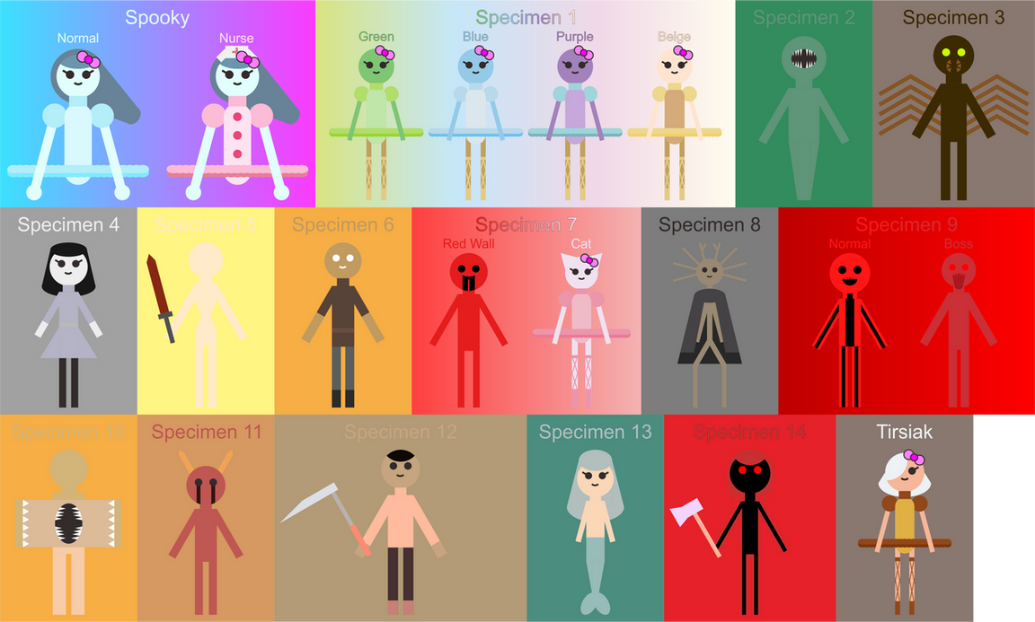 Doors Characters Comparison by jordanli04 on DeviantArt