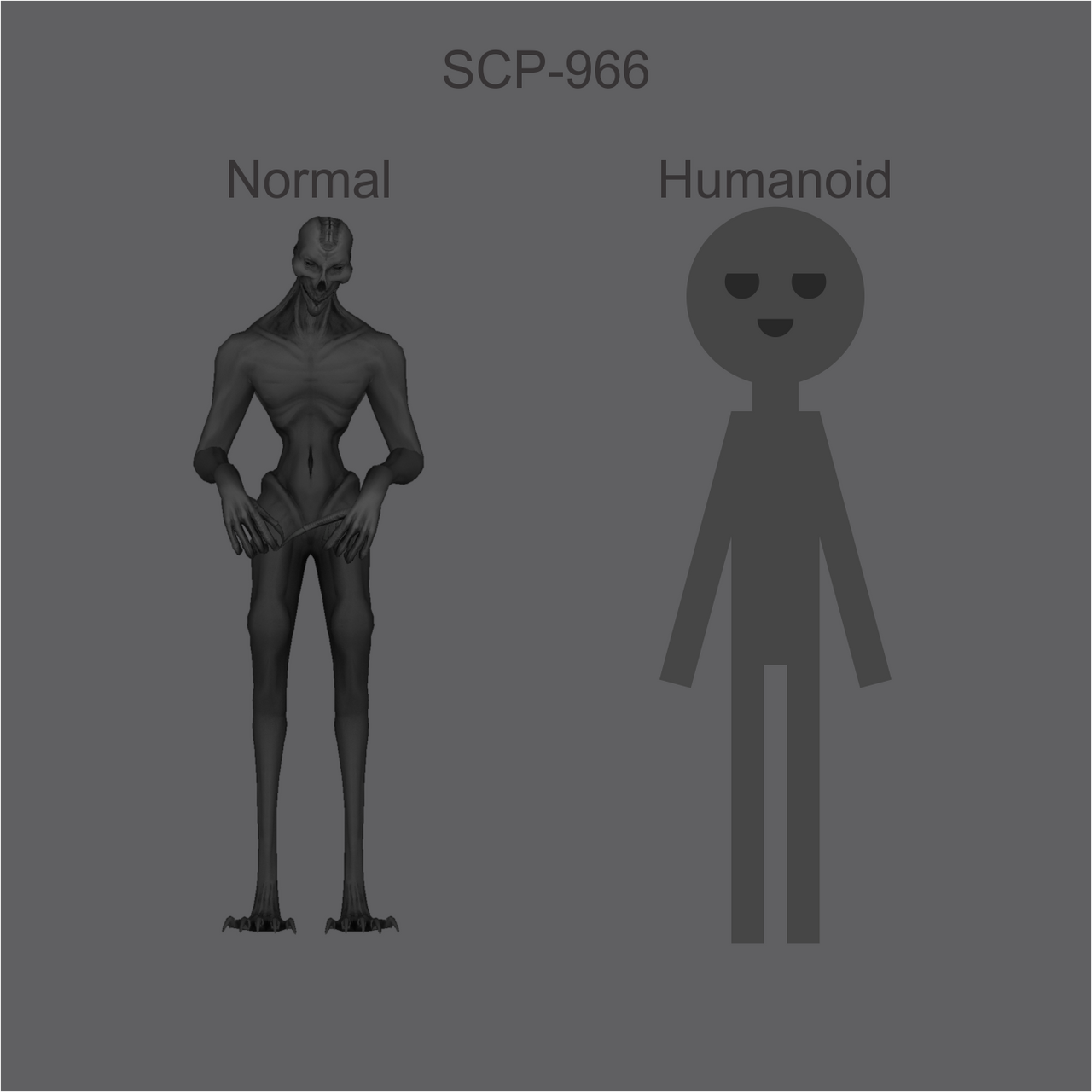 SCP-966 Normal and Humanoid Form by jordanli04 on DeviantArt