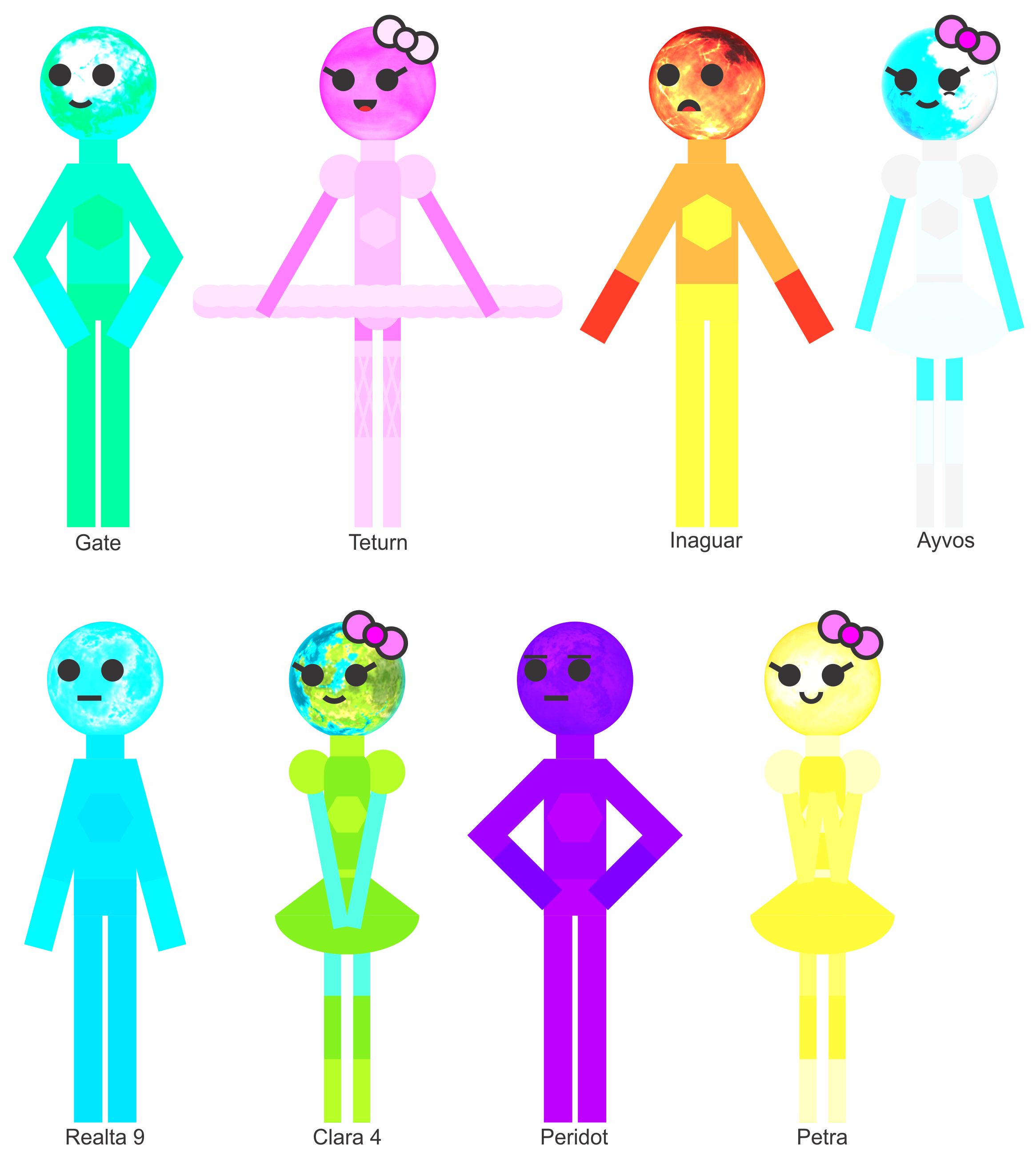 Doors Characters Comparison by jordanli04 on DeviantArt