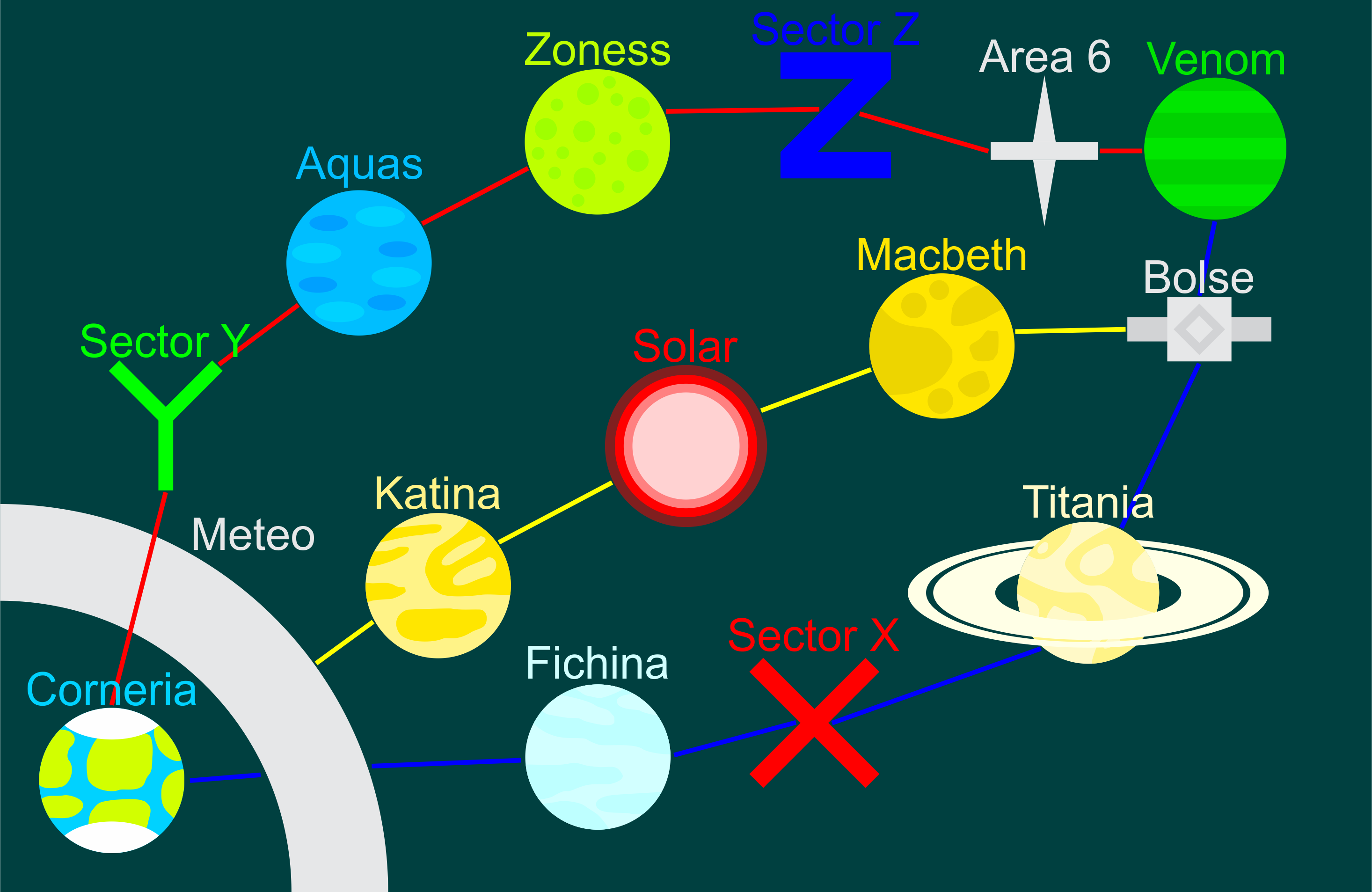 Star Fox 64 3D Galaxy Map Map for 3DS by DDJ - GameFAQs