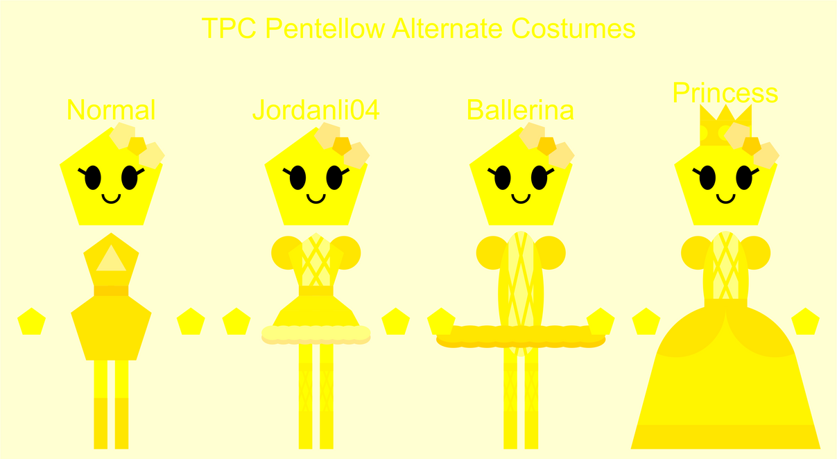 TPC Pentellow Alternate Costumes by jordanli04 on DeviantArt