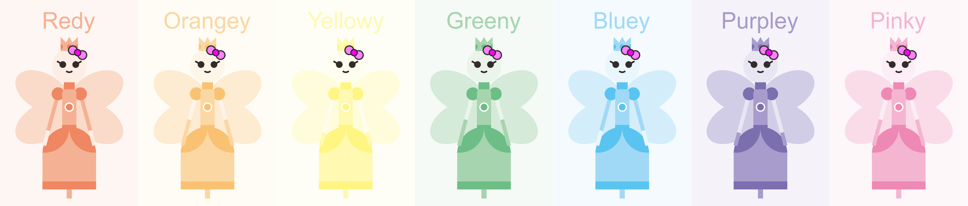 JSAB Color Fairy Princesses by jordanli04 on DeviantArt