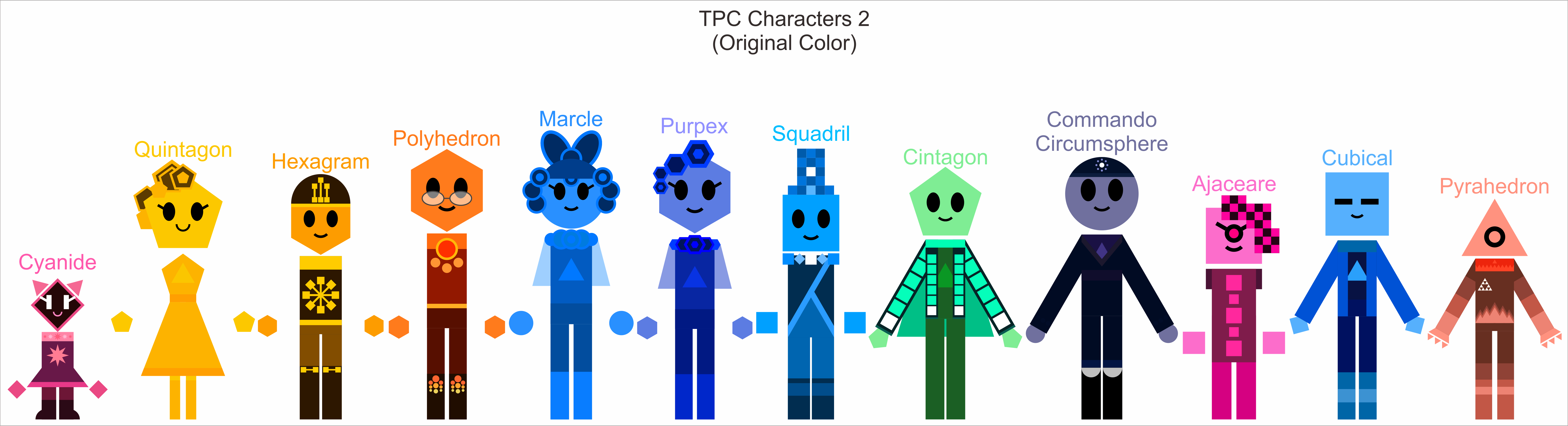 TPC Characters 2 (Original Color) by jordanli04 on DeviantArt