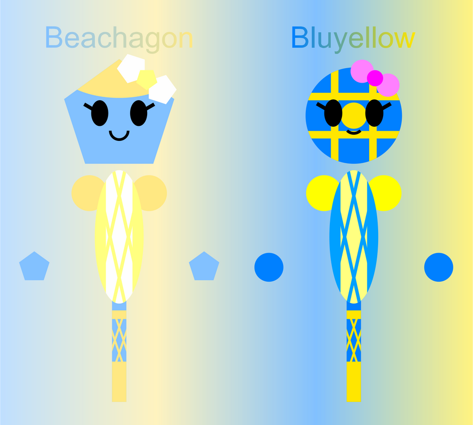 TPC Beachagon and Bluyellow by jordanli04 on DeviantArt