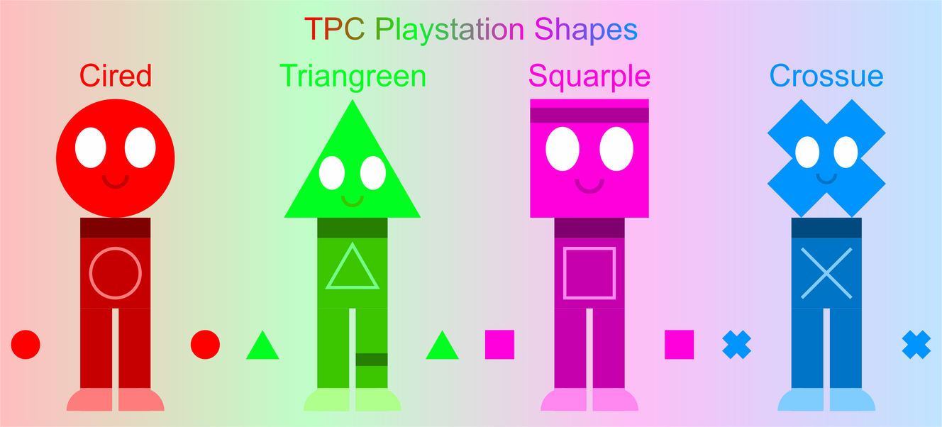 TPC Playstation Shapes by jordanli04 on DeviantArt