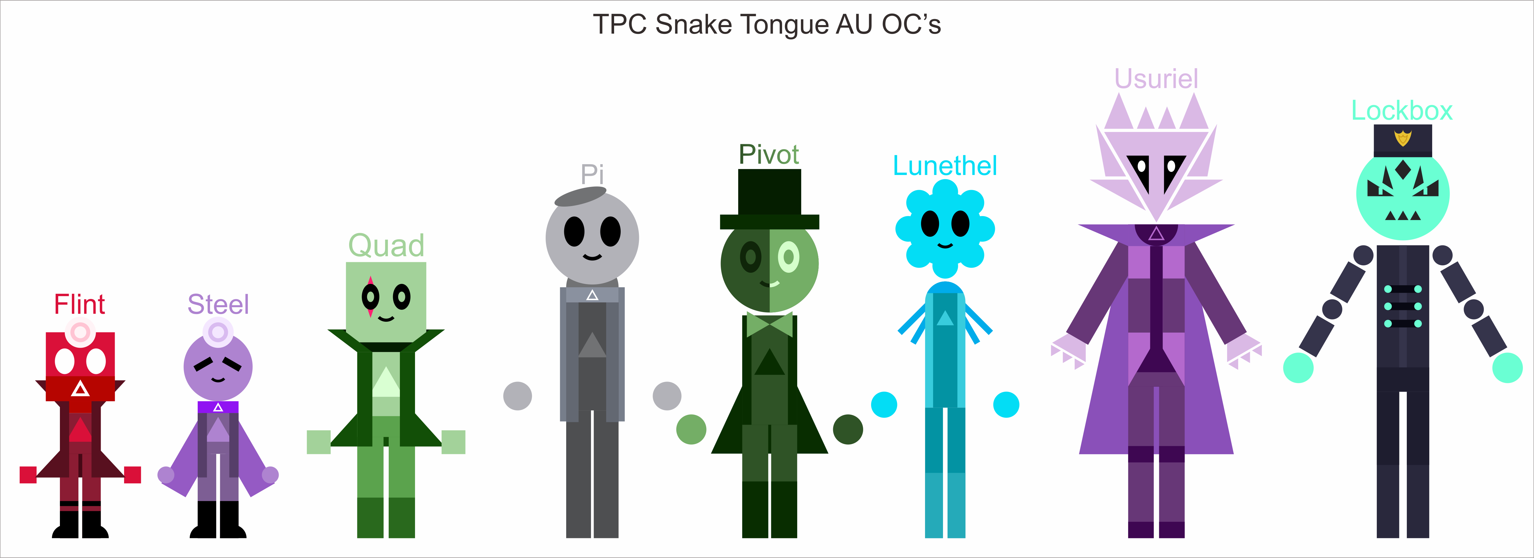 TPC Snake Tongue AU OCs by jordanli04 on DeviantArt