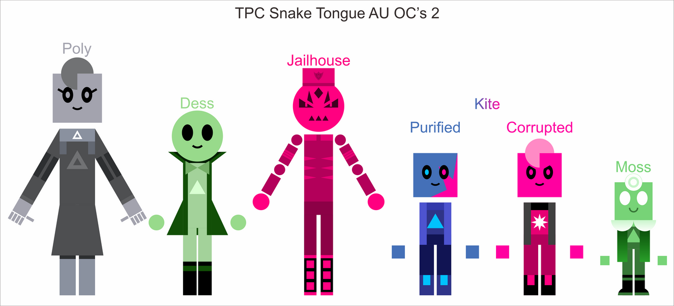 TPC Snake Tongue AU OCs 2 by jordanli04 on DeviantArt
