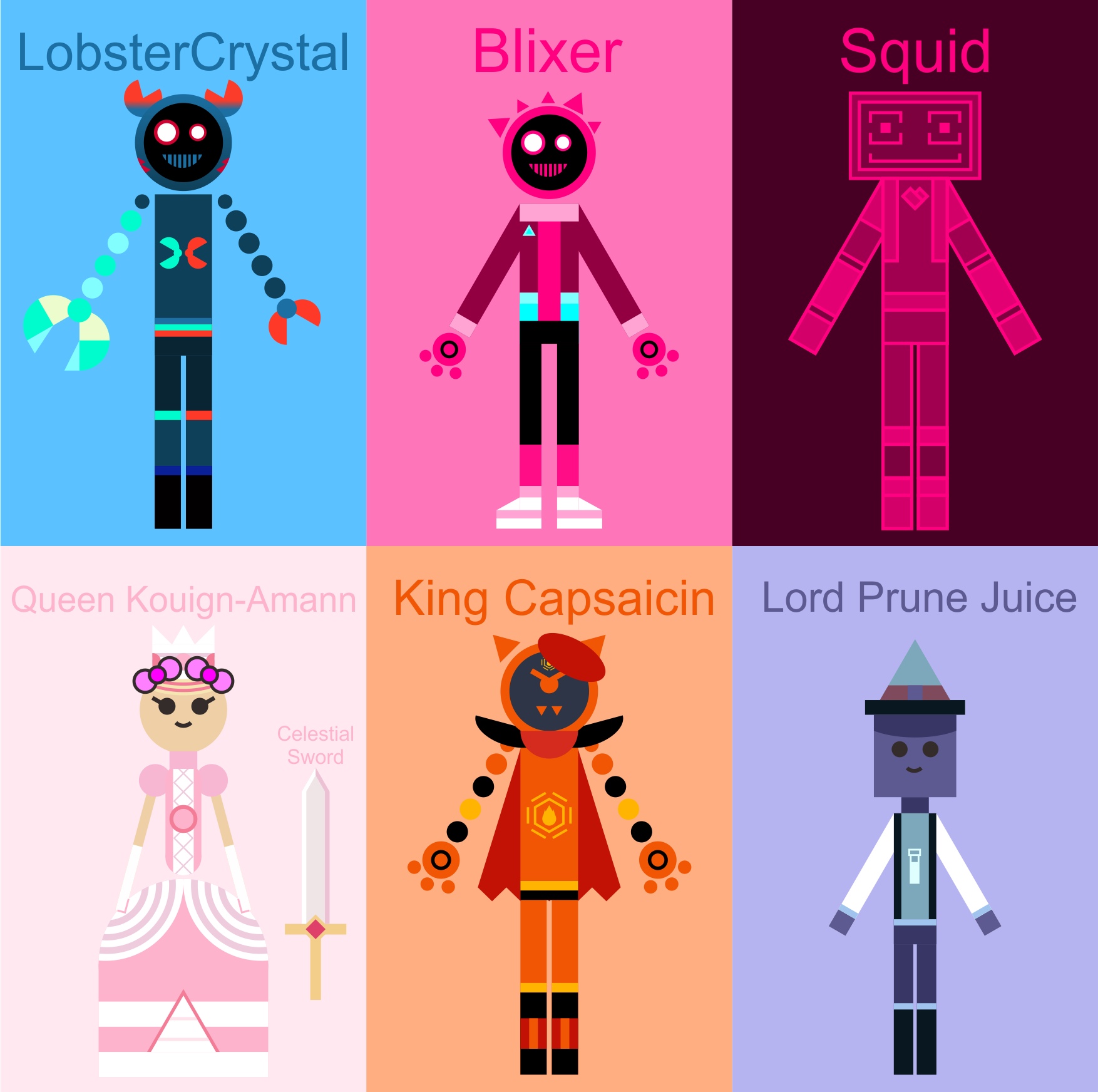 Just Shapes And Beats OC Characters Chart by jordanli04 on DeviantArt