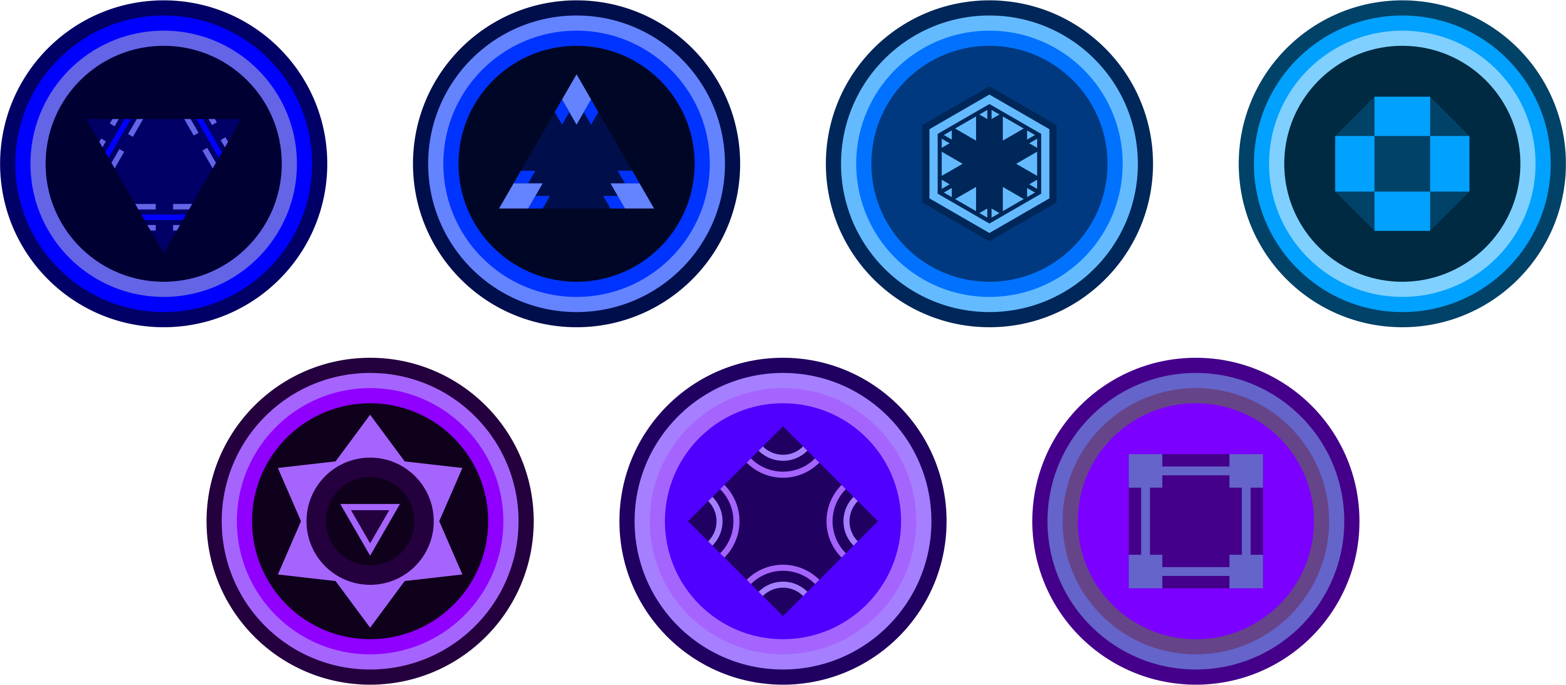 The Radiant-Shape Siblings Icons by jordanli04 on DeviantArt
