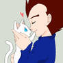 Vegeta and his new Kitty