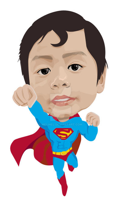 Vector Caricature Superman