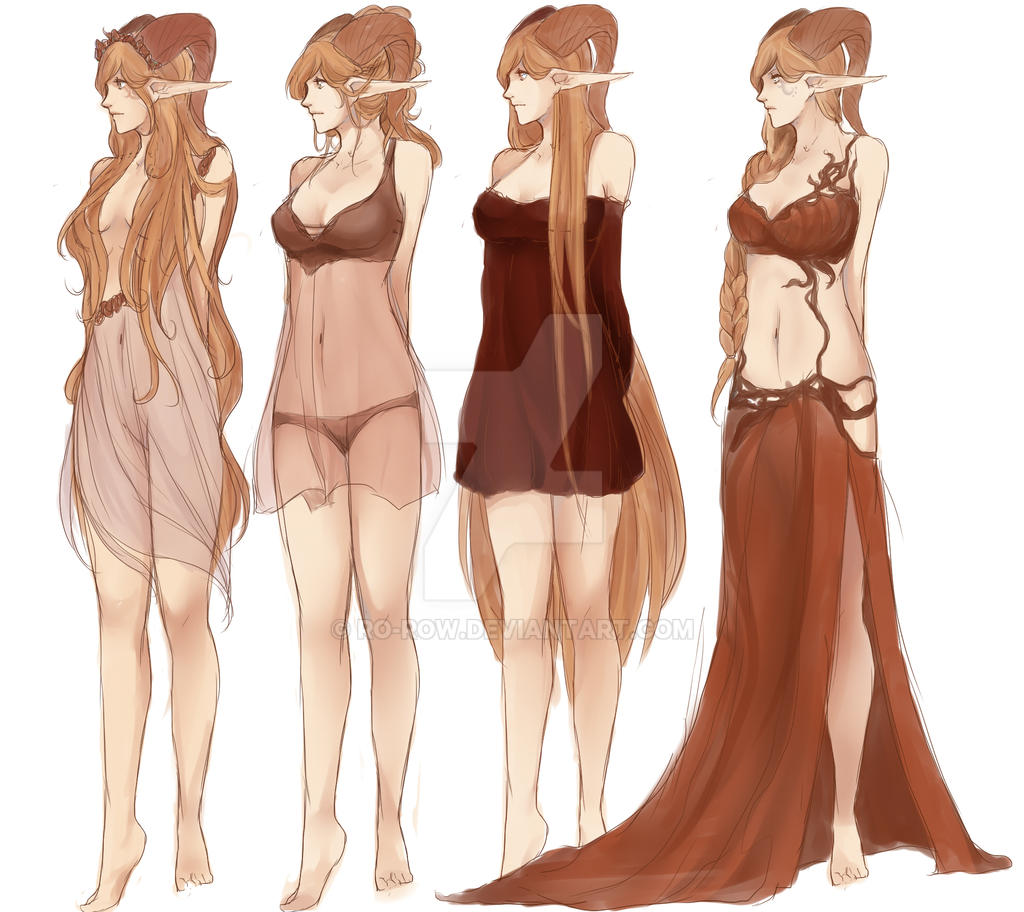 I like drawing pretty clothes by Ro-Row on DeviantArt