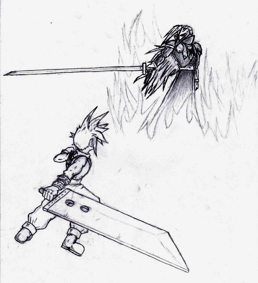 Cloud vs Sephiroth