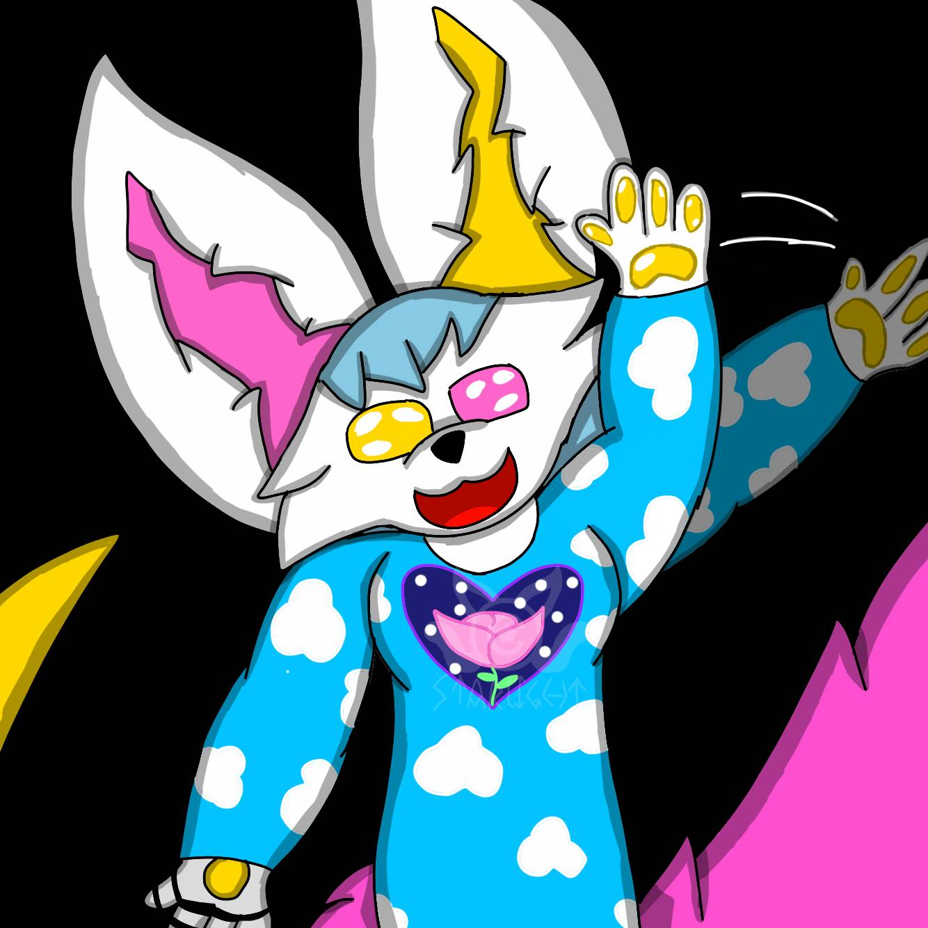 Wave emote by StarlightR0se on DeviantArt