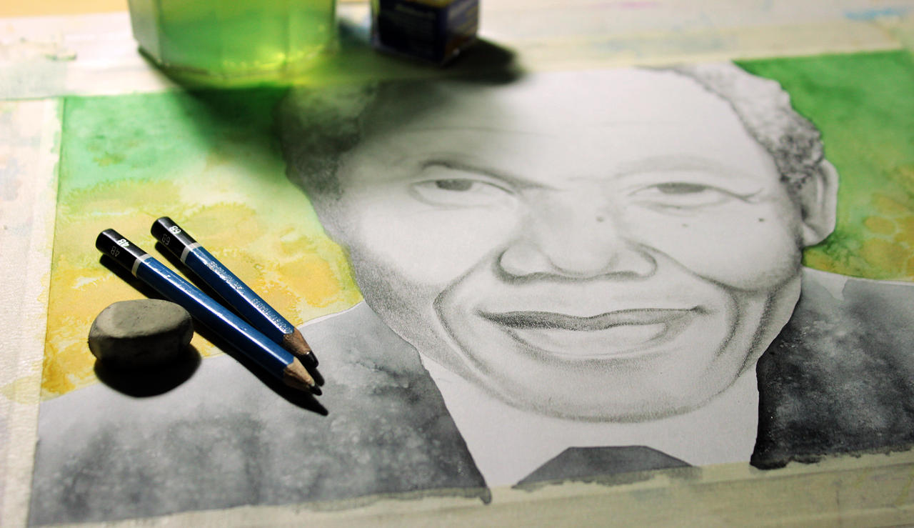 Nelson Mandela - work in progress.