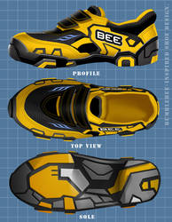 Bumblebee-inspired shoes