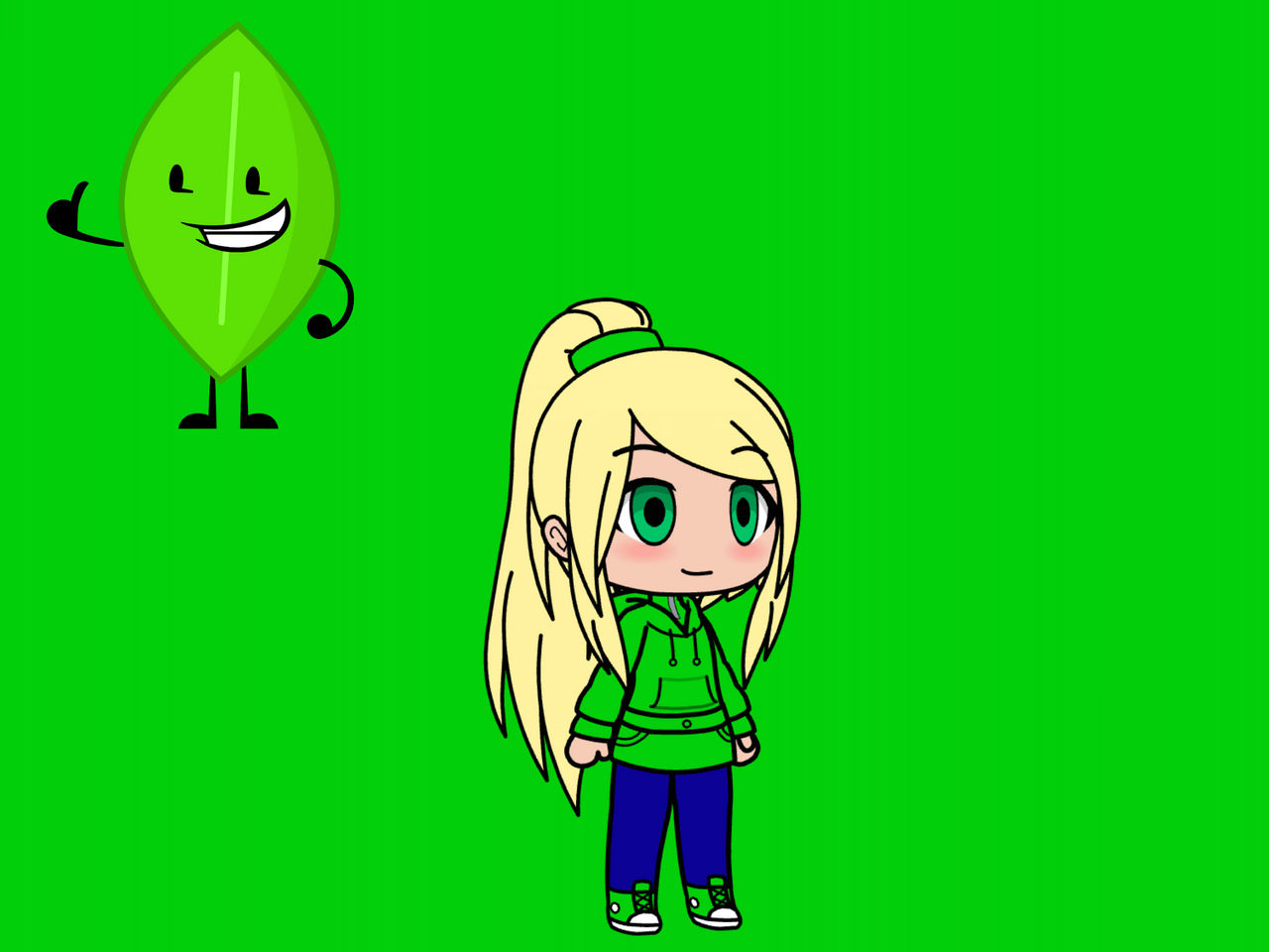 BFDI Humanized Leafy by calistabfdisabrina on DeviantArt