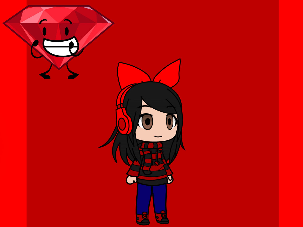 Ruby Bfdi R63 BFDI Humanized Ruby by calistabfdisabrina on DeviantArt