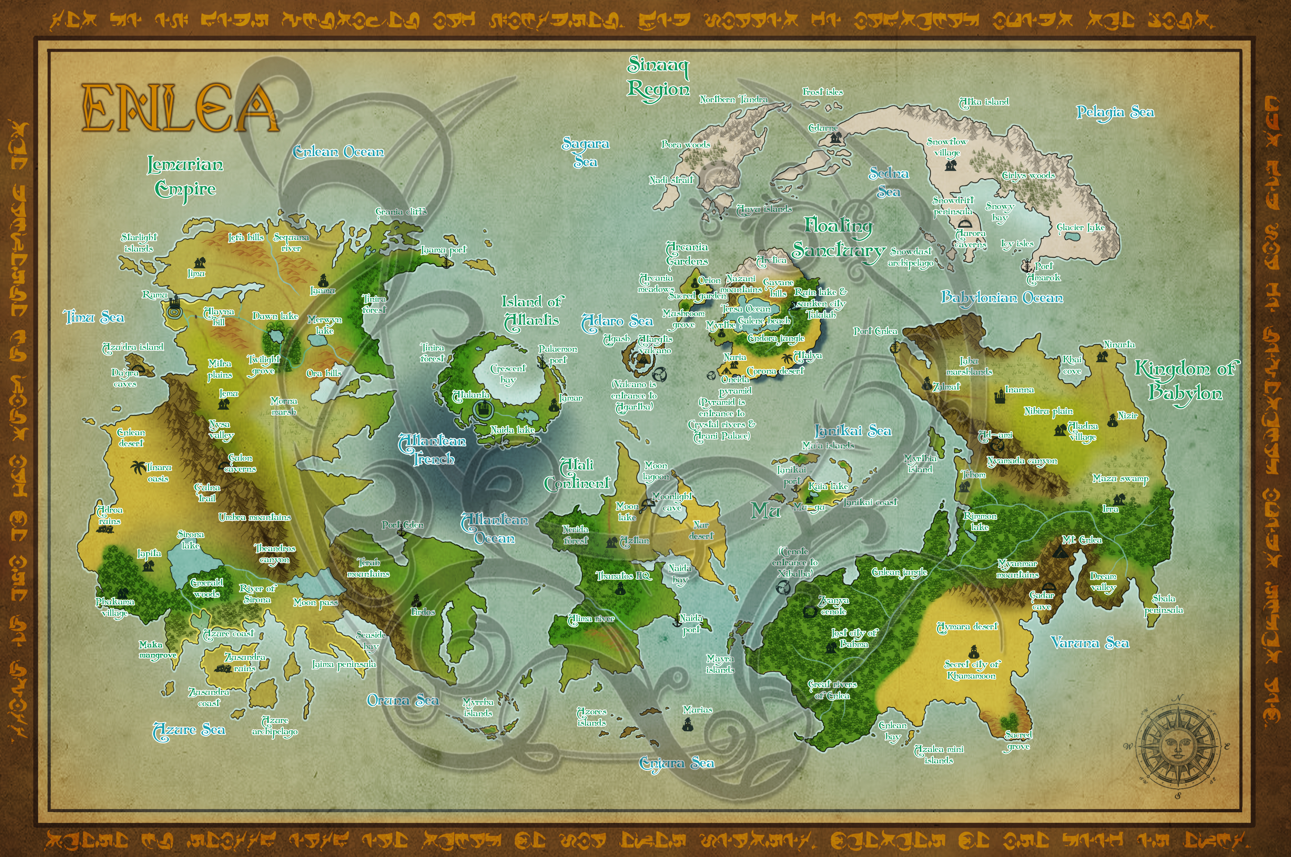 Naruto World Map by Mcskeleton on DeviantArt