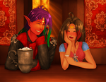 Blowing off some steam by Coraleana