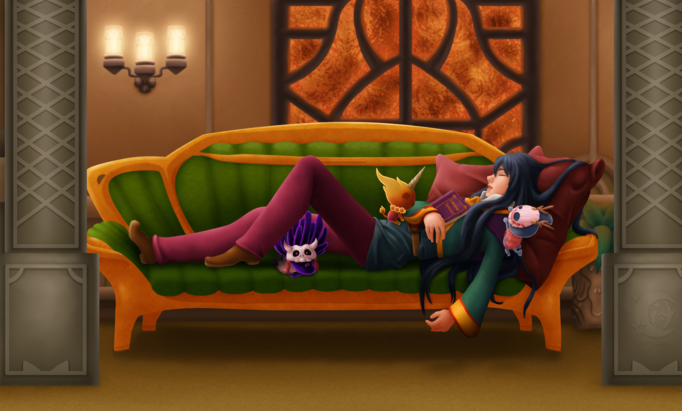 Napping by Coraleana