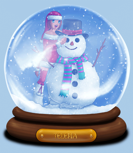 Animated Snow Globe: Telena by Coraleana