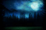 Premade Background 02 - Spooky Forest by chaotezy