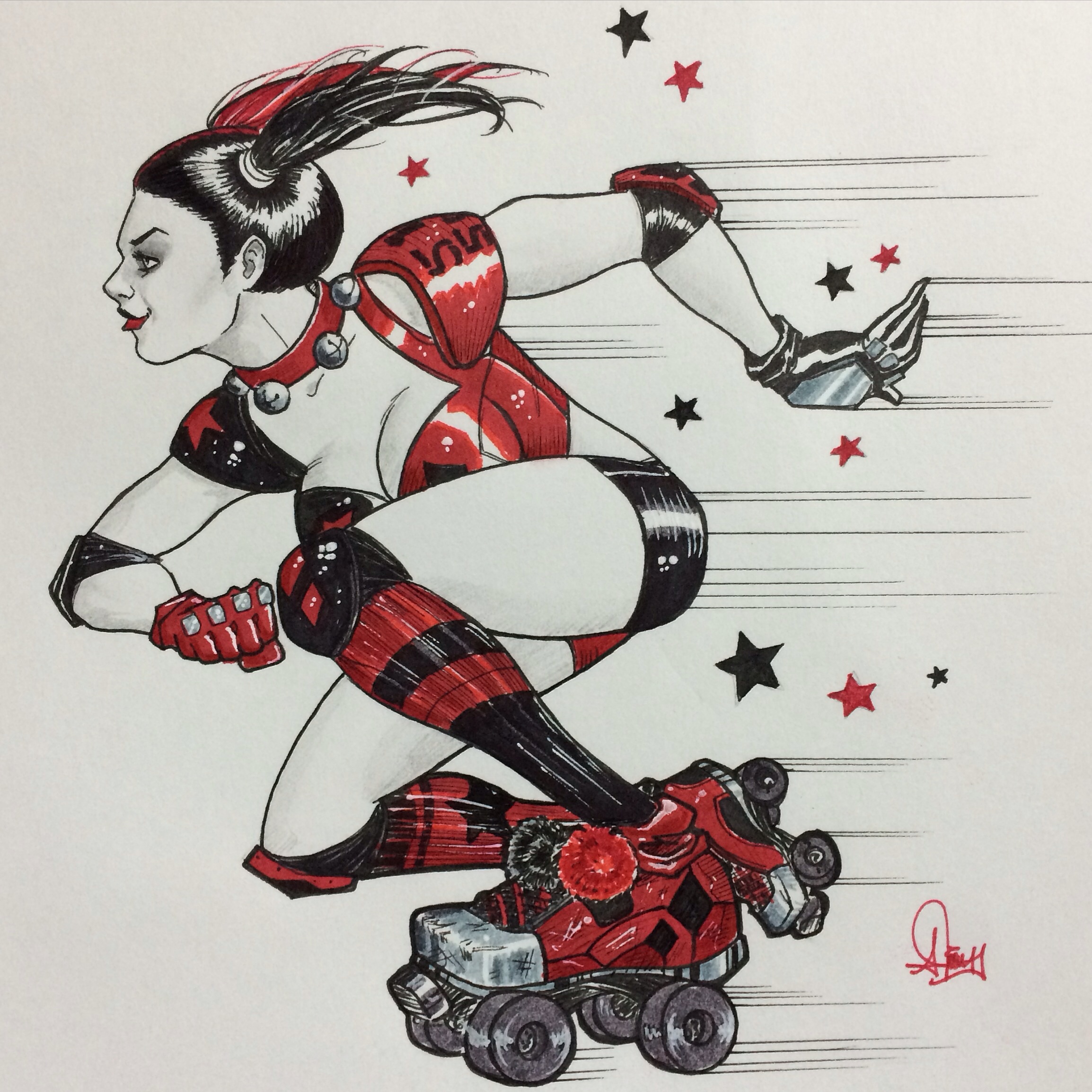 Roller derby Harley Quinn