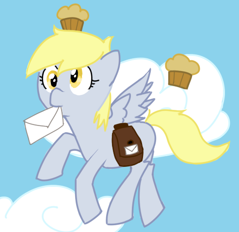 Derpy, Being Derpy, IN COLOR!!!