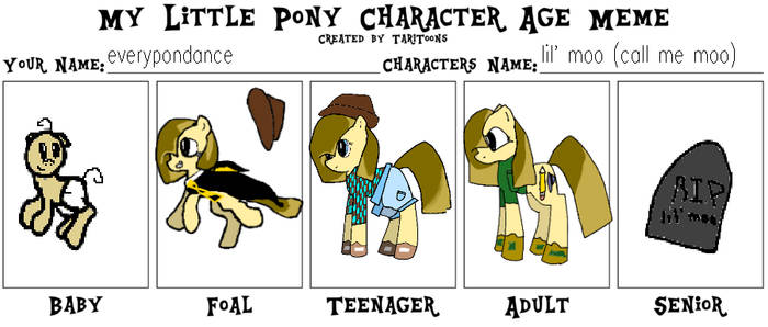 My Little Pony Age Meme - Little Moo