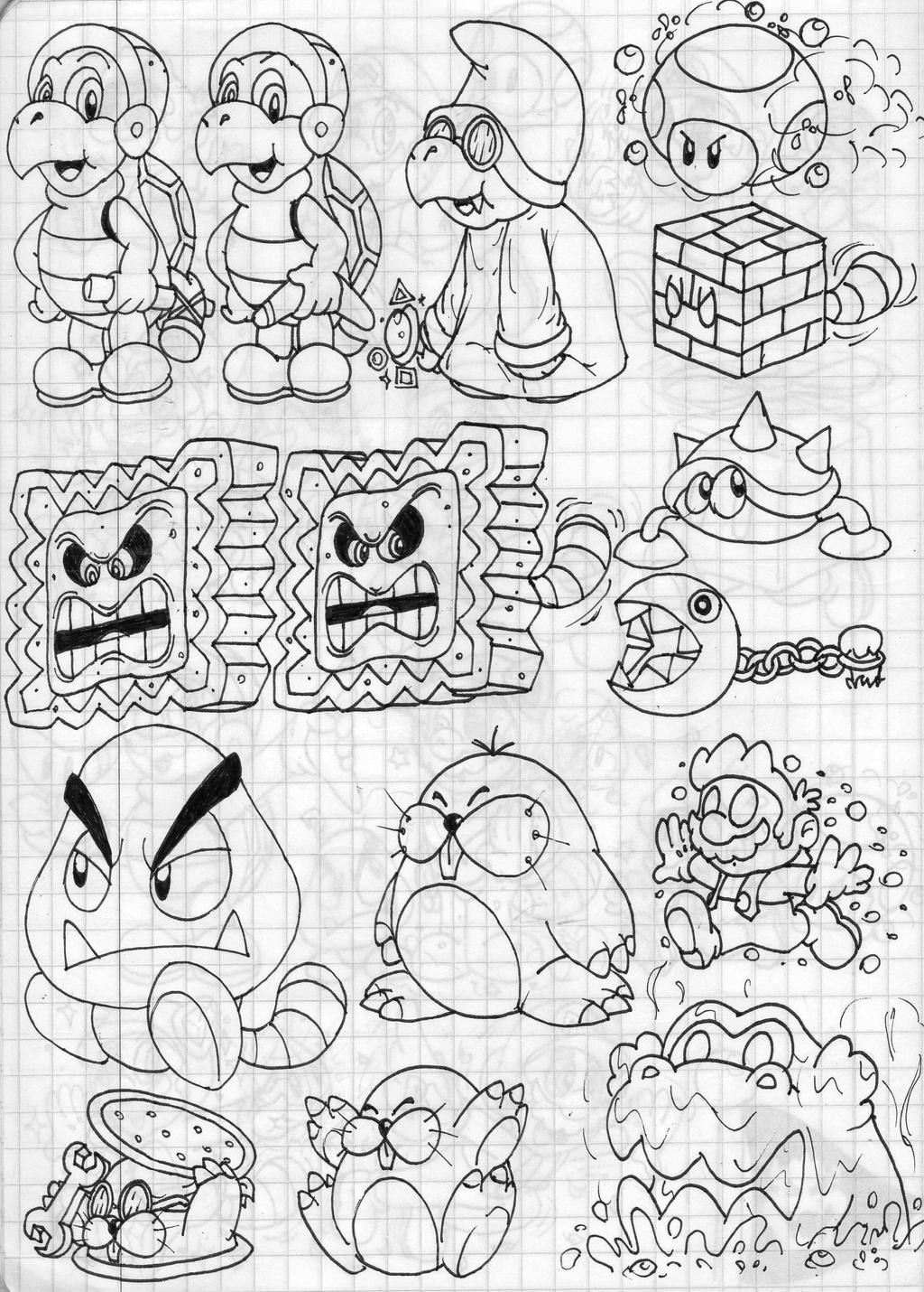 Super Mario 3d Land Enemies Doodles Part 3 By Boxbird On Deviantart Super Mario 3d Land Enemies Doodles Part 3 By Boxbird On Deviantart