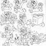 Super Mario 3D Land Power-Ups Doodles (Luigi)