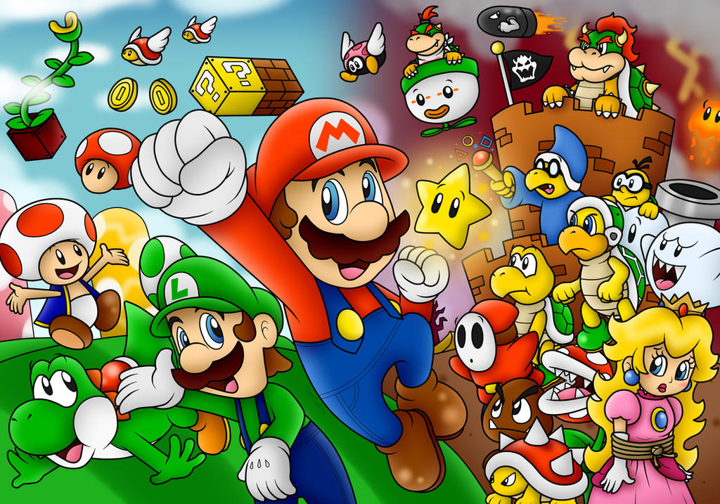 Super Mario Wallpaper by ElCajarito on DeviantArt