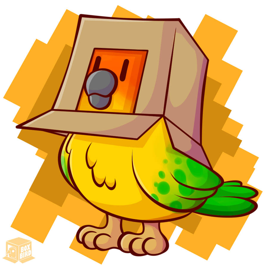 Say Hi to the Box Bird! by ElCajarito on DeviantArt