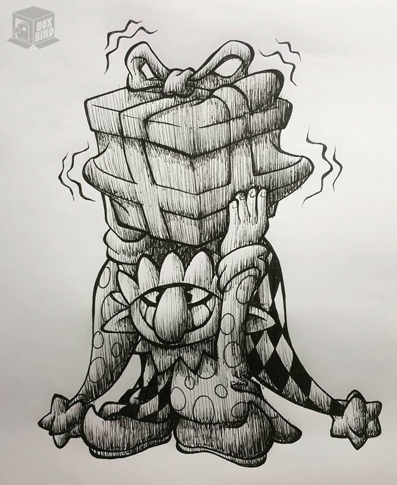 inktober #28 gift (lol smurf study) : r/drawing