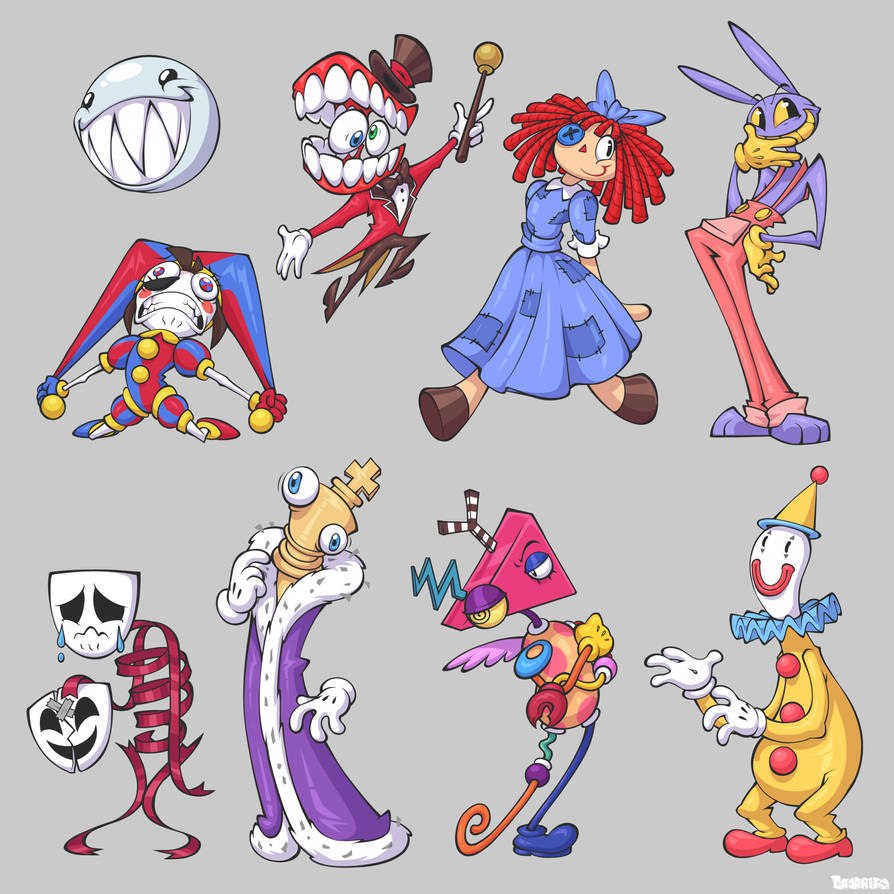 The Amazing Digital Circus Characters by ElCajarito on DeviantArt