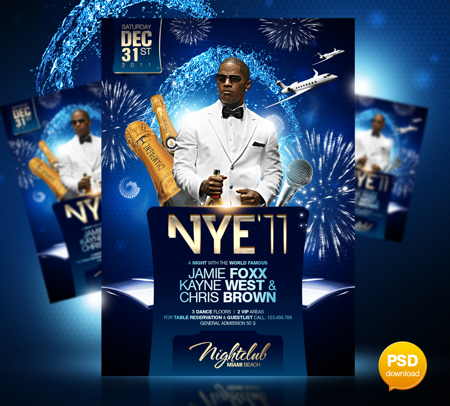 New Year's Eve Party Flyer Template