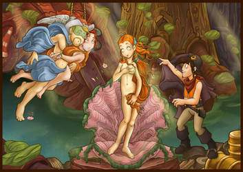 Deponia's Birth of Venus poster