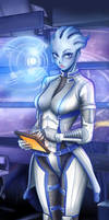 Liara at work