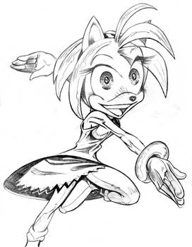 Amy Rose in Pencil