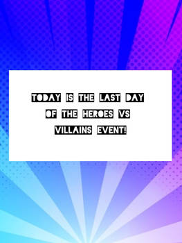 Final Day Announcement for H VS V